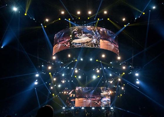 FCC ahorro de energía de la etapa LED de la pantalla de visualización 3m m de la echada de alquiler grande del pixel obediente